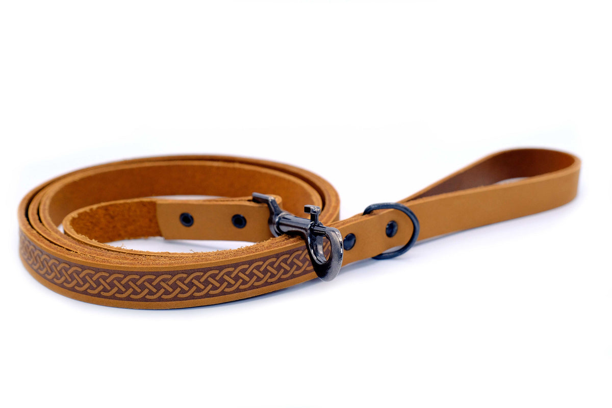 Leather Collar & Leash Set