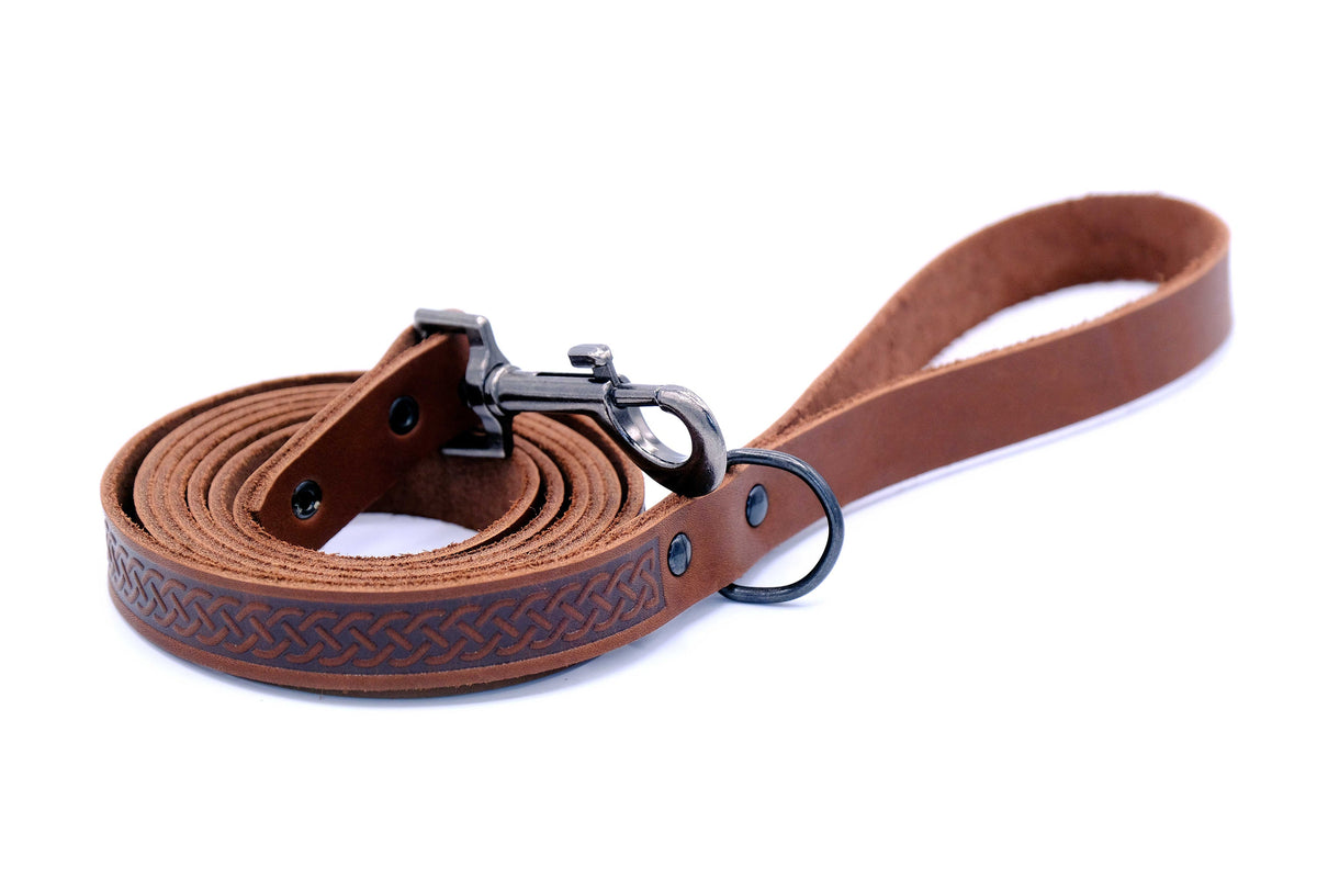 Leather Collar & Leash Set