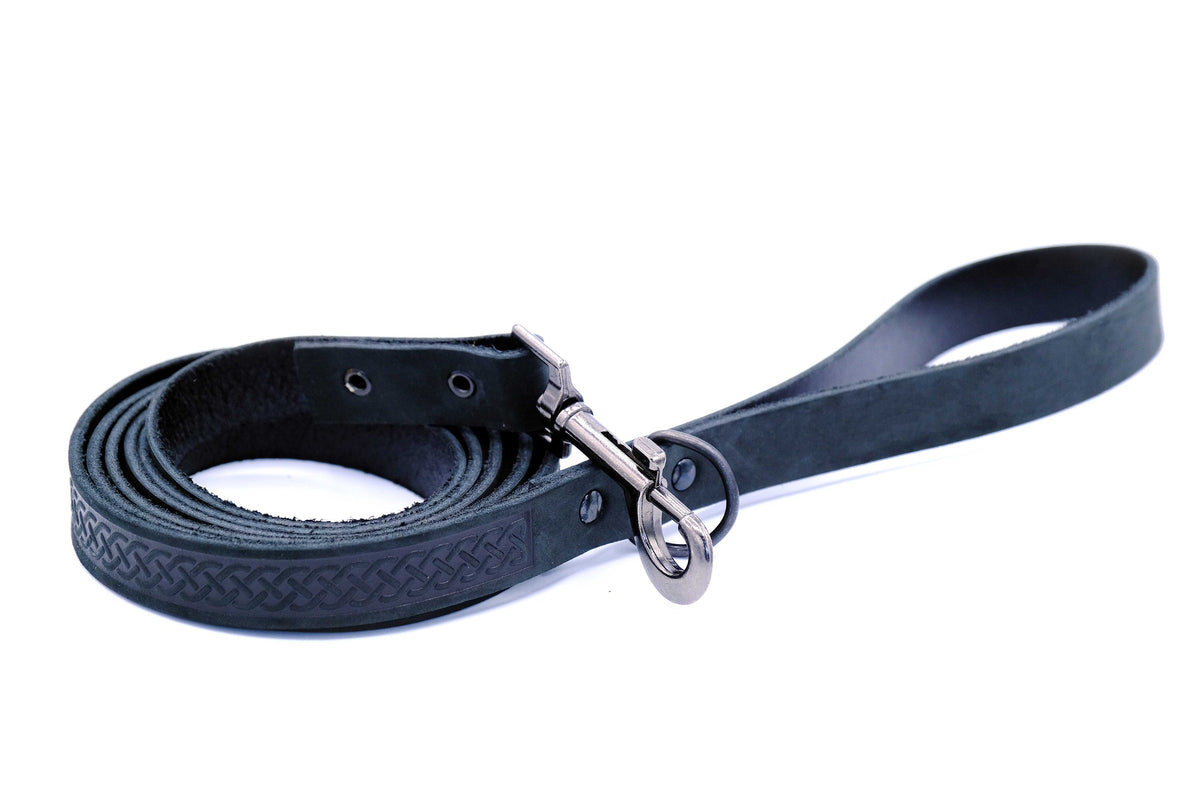 Leather Collar & Leash Set