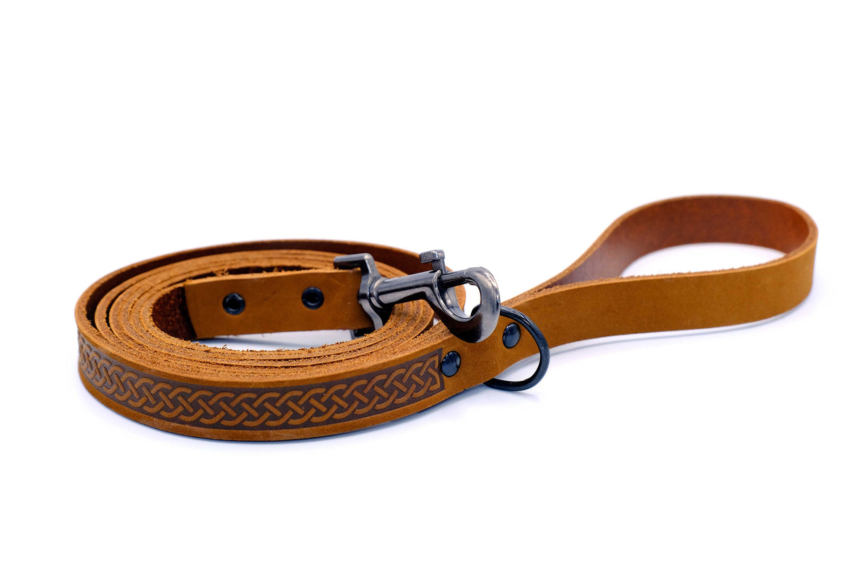 Leather Collar & Leash Set
