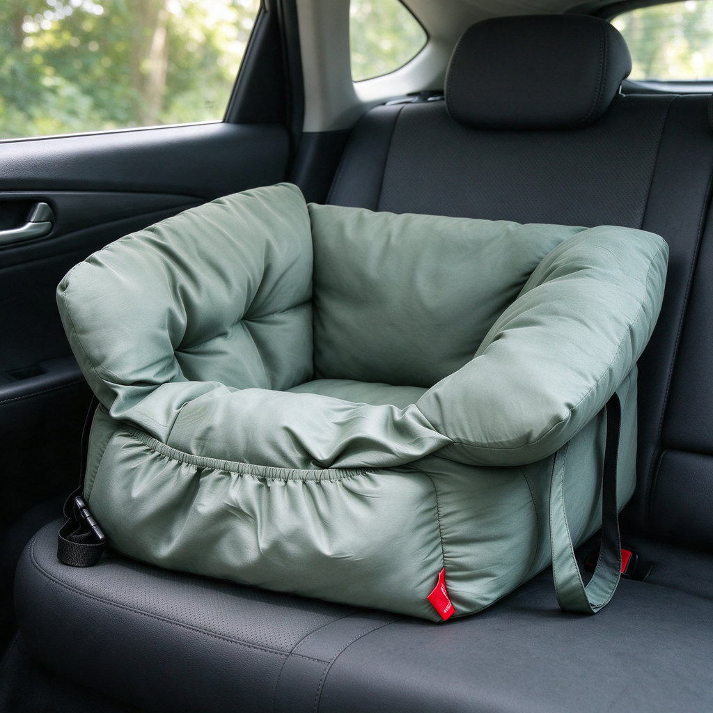 Cozy Cruise Portable Pet Car Seat Bed — lifestyle view