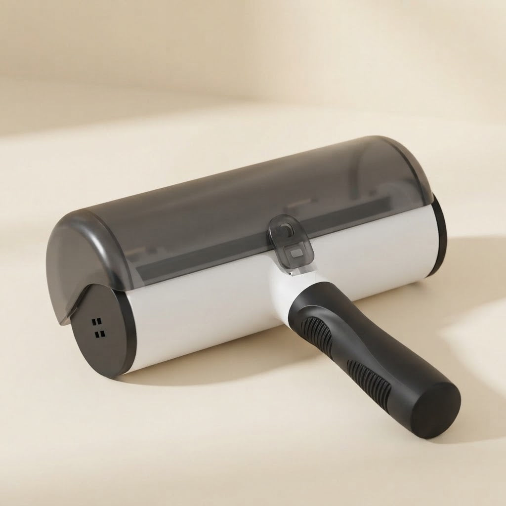 Reusable pet hair remover roller