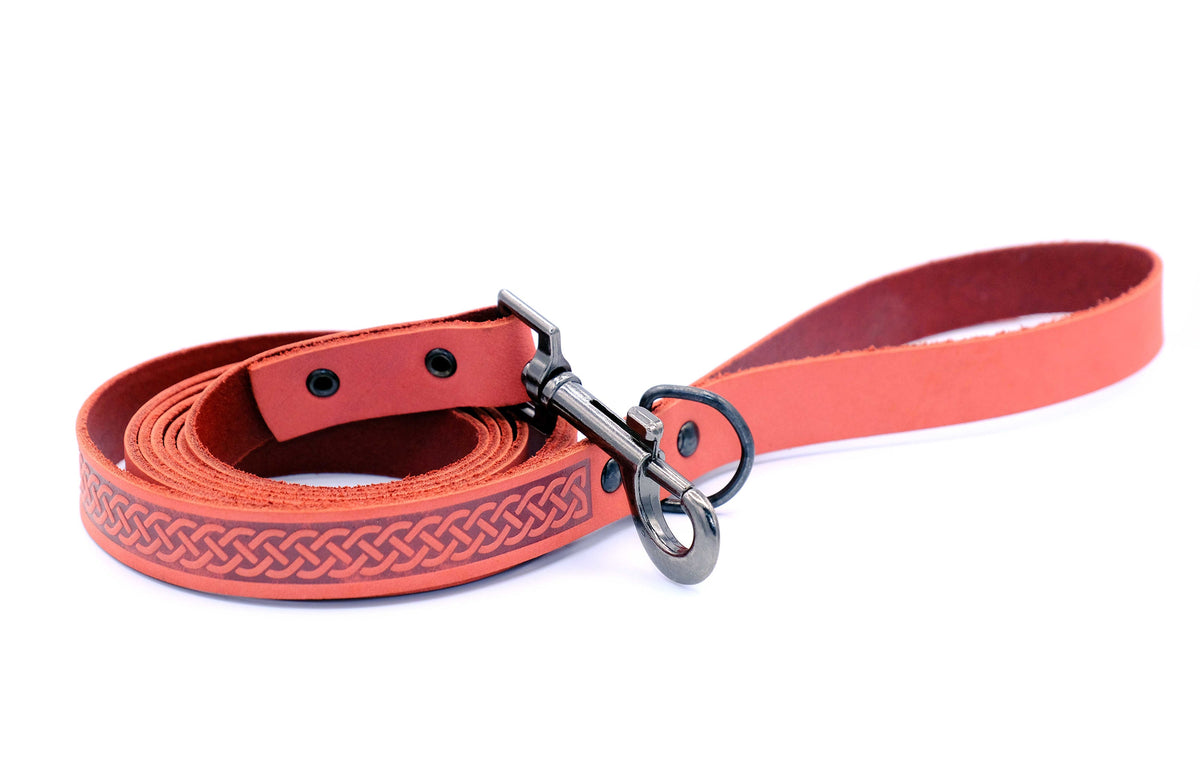 Leather Collar & Leash Set